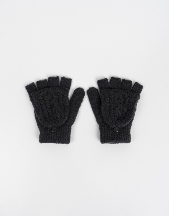 Guantes Varios Clasico Guantes Con Tapita Farmland - Negro