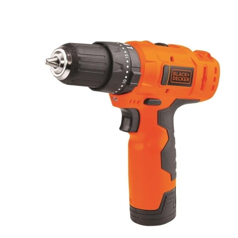 Taladro a Batería Black+Decker HP12 12 V 10 mm con Maletín Taladro a Batería Black+Decker HP12 12 V 10 mm con Maletín