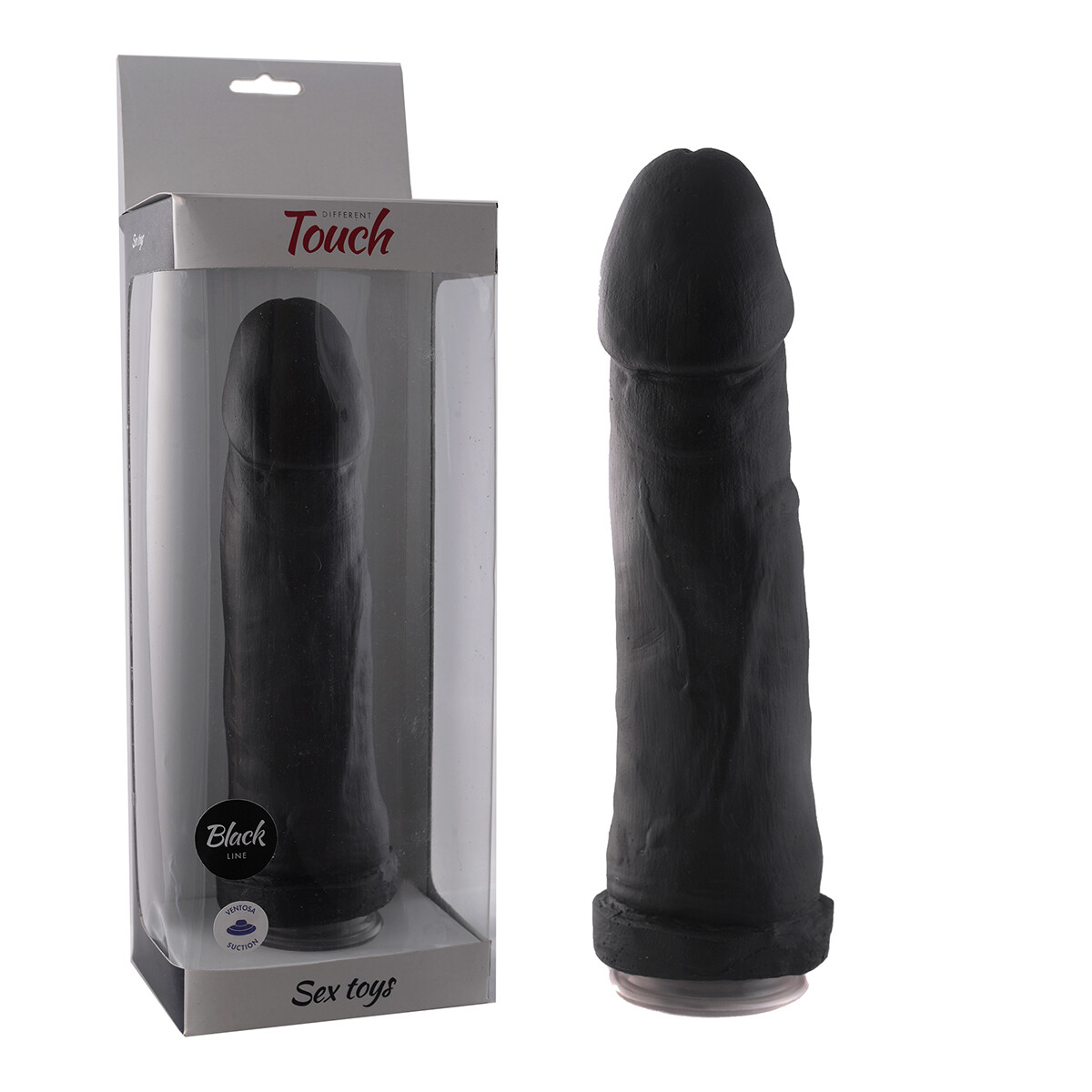 Consolador Super Large Con Ventosa - Negro 