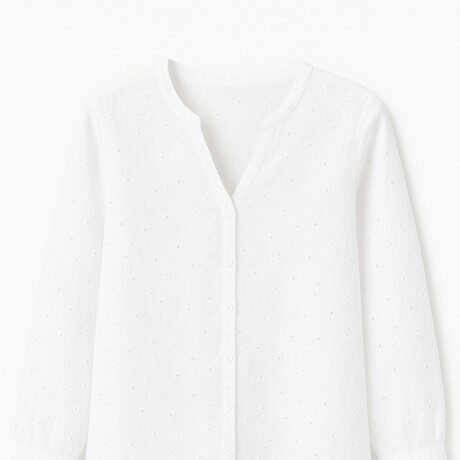 Blusa Lino Bordado Espinillo