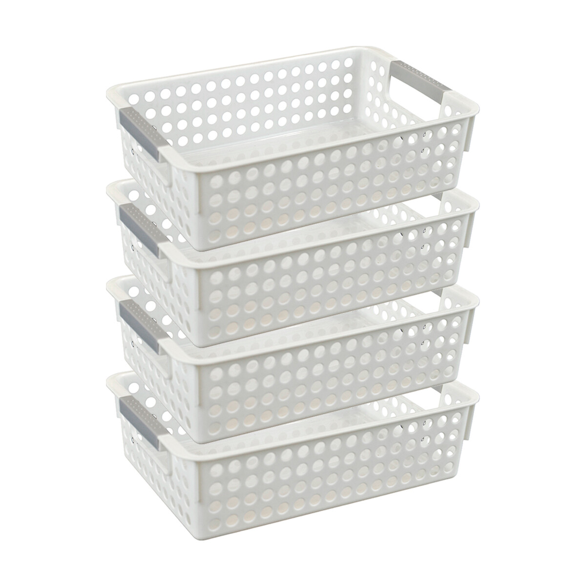 Set x4 Cesto Calado S 18 X 27 X 8 cm - BLANCO 