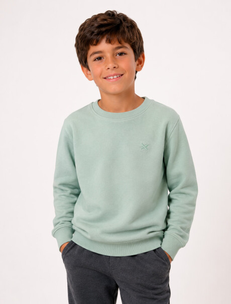 BUZO BÁSICO UNISSEX INFANTIL VERDE