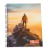 CUADERNO PAPIROS CON ESPIRAL 96 HOJAS 796 TAPA ESCALANDO MONTAÑA