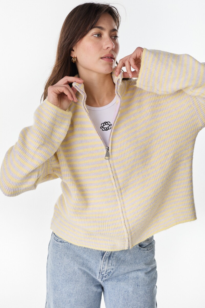 Campera Senna Lila/Amarillo