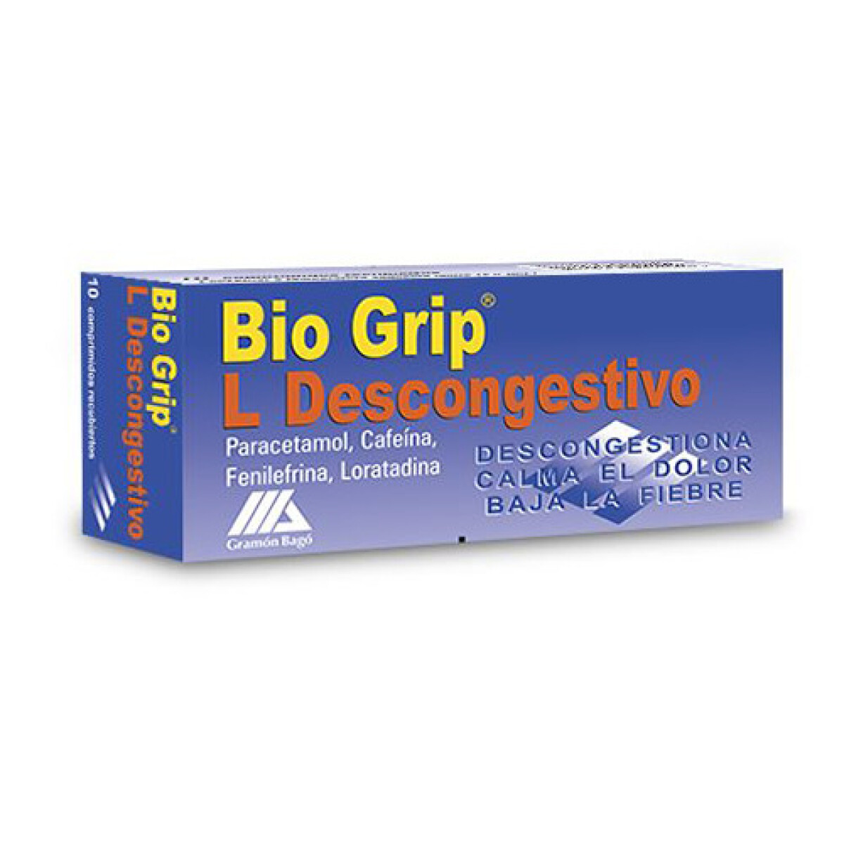 Bio Grip Descongestivo 10 Cápsulas 
