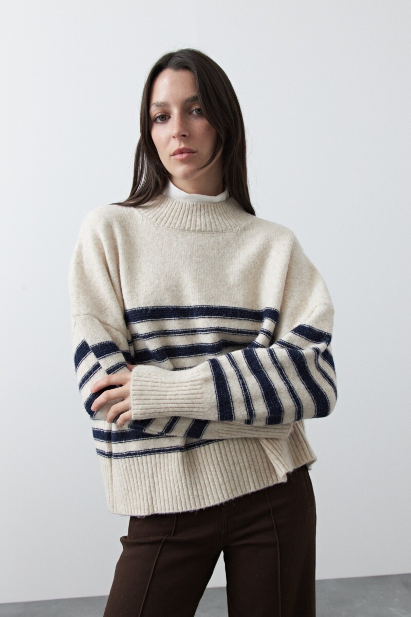 POLERA CROW Azul Marino