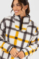 Sweater checks 25 Beige