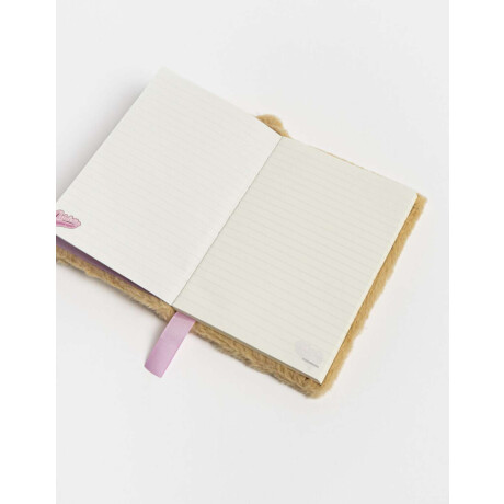 Cuaderno A5 Peludo Con Forma De Gatito Combinacion Multicolor
