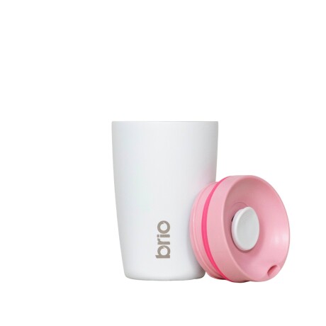 Vaso Térmico brio Café Jarra Mug 350ml Acero Inoxidable Blanco