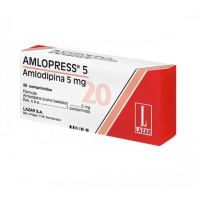 Amlopress 5 Mg. 20 Comp. Amlopress 5 Mg. 20 Comp.