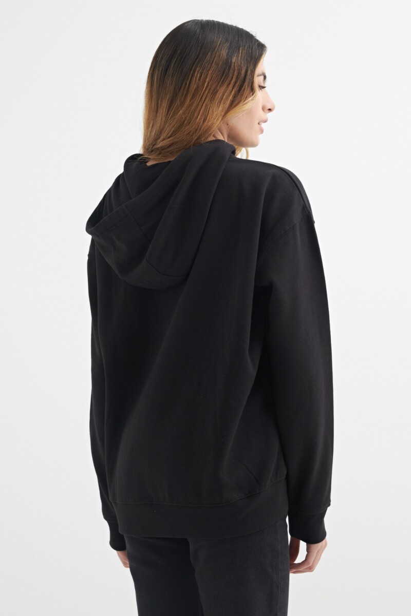 Hoodie con capucha NEGRO