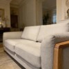 Sofa 3 cuerpos - Madera cinamomo - Tela Tramada Beige Sofa 3 cuerpos - Madera cinamomo - Tela Tramada Beige