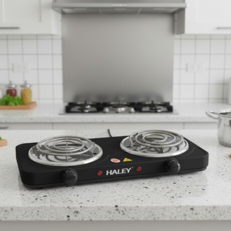 ANAFE ELÉCTRICO 2000W Anafe Electrico Doble 1000W x 2 Negro