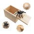 Caja Madera Sorpresa Araña Falsa Escondida Para Bromas Variante Modelo Madera