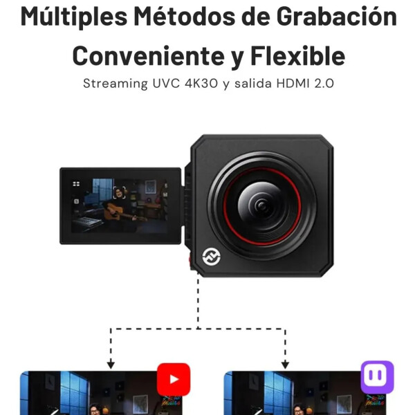 Cámara Para Streaming 4k Con Ia Y Pantalla Táctil CAMARA STREAMING HOLLYLAND VENUSLIV AIR