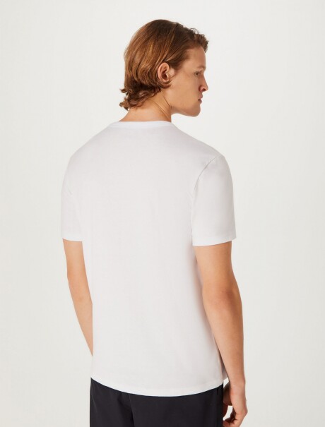 CAMISETA ESTAMPADA MODELO REGULAR BLANCO