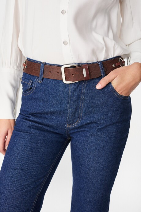 Cinturon Aros Marron