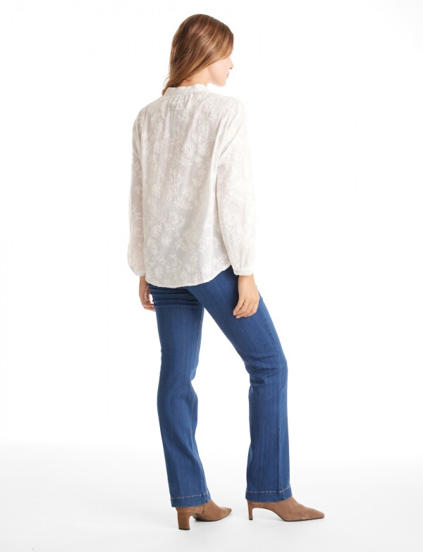 Blusa Algodon Broderie CRUDO