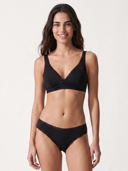 BASICO HALTER ALGODÓN NEGRO