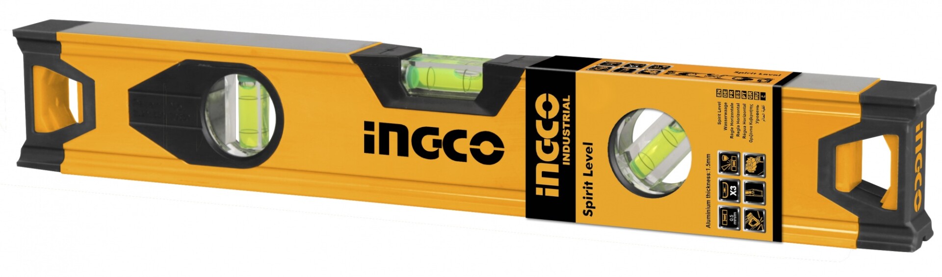 NIVEL ALUMINIO (60CM) INGCO INDUSTRIAL 