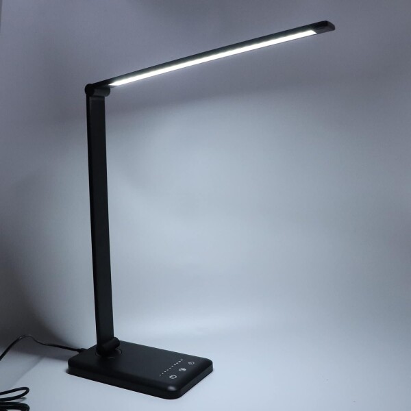 Lampara Luz Led Mesa Escritorio Regulable Temporizador Atrix Variante Color Negro