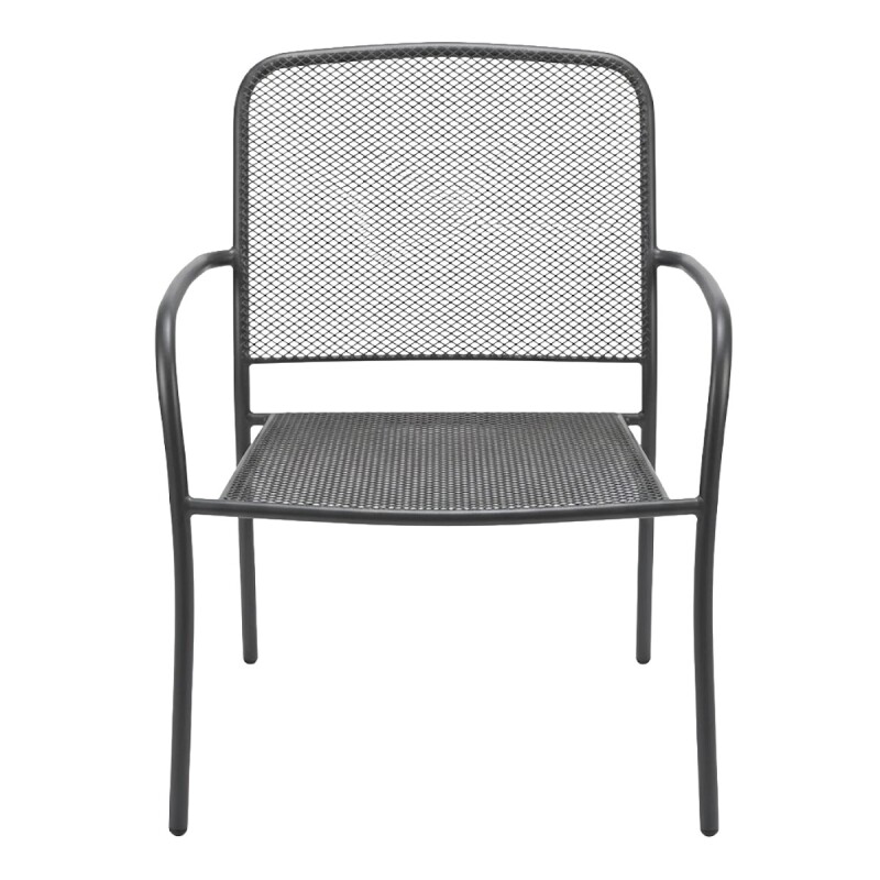 SILLA METAL GRIS OSC 68X70X82CM Unica