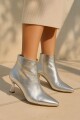 Bota metalizada Plateado