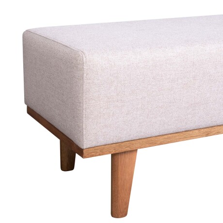 PIE DE CAMA MADERA NATURAL-BEIGE BURDEOS