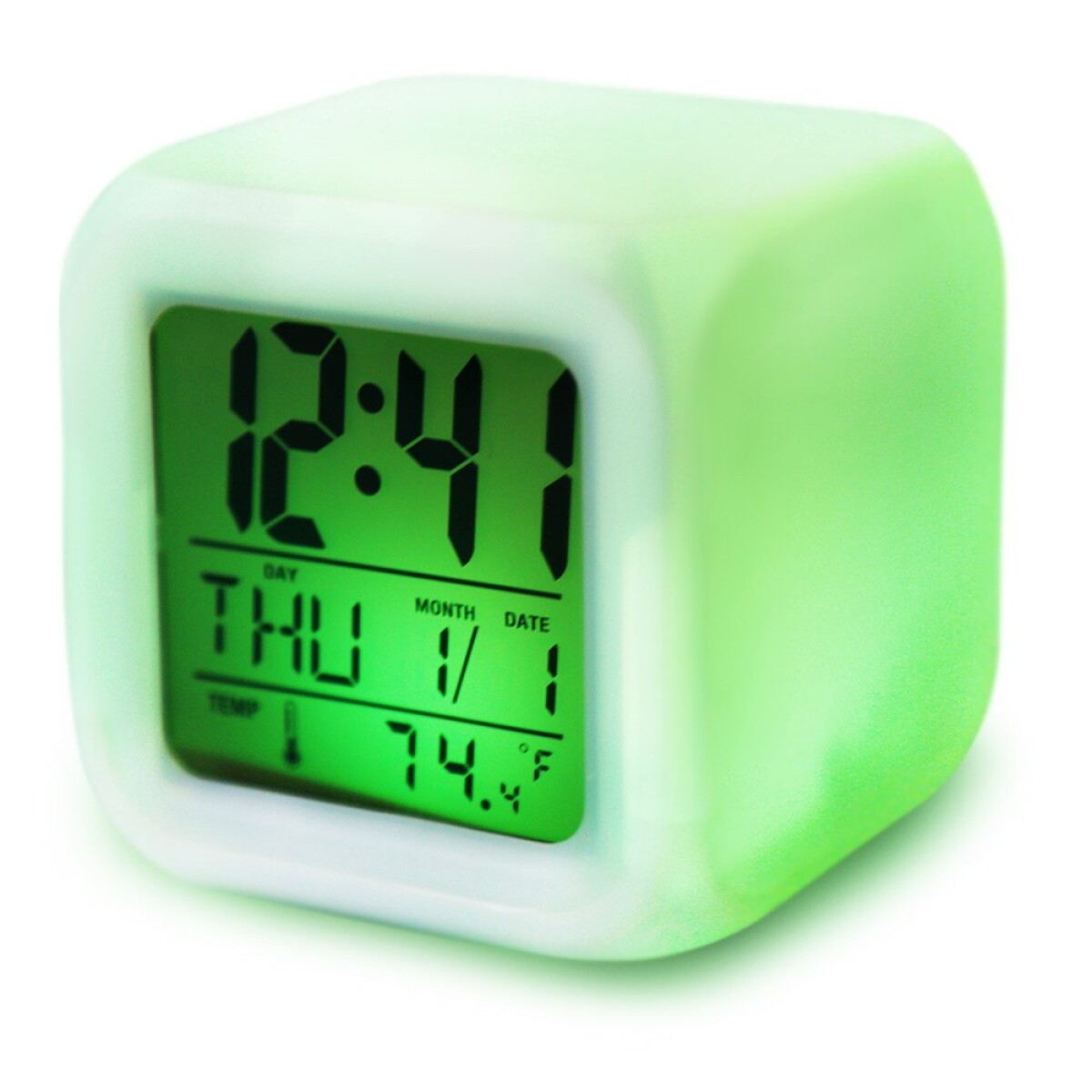 Reloj Despertador con Luz Led Calendario y Termometro - 001 
