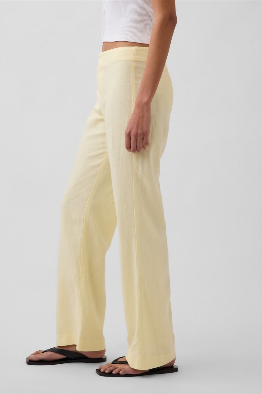Pantalón Tiro Bajo Mujer Maize