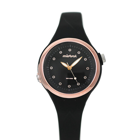 Reloj Mistral Fashion Silicona Negro 0