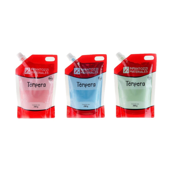 Témpera escolar metal 250 g - Sachet