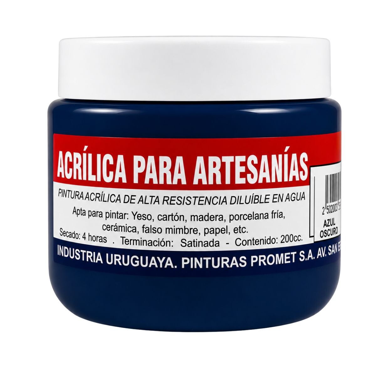 PINTURA ACRILICA ARTISTICA 200ML Azul Oscuro