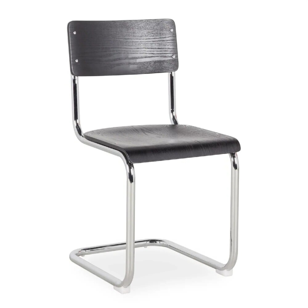 Silla de Comedor Metal Cromado - Impala Negro