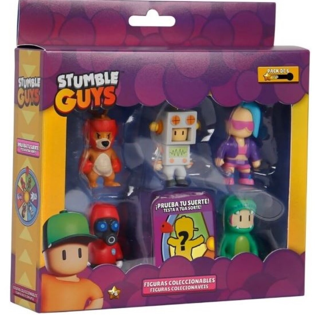 Pack x6 Figuras STUMBLE GUYS Épicas SG2260E - PACK-2 