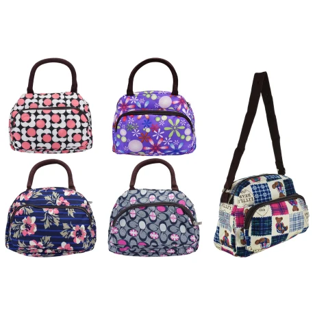 BOLSO DE MANO C/2 CIERRES 2 ASAS Y 2 BOLSILLOS ESTAMPADO 26X18X13CM 23266 BOLSO DE MANO C/2 CIERRES 2 ASAS Y 2 BOLSILLOS ESTAMPADO 26X18X13CM 23266