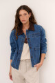 CHAQUETA JEAN CUELLO CHOCOLATE
