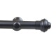 Barrote cortina de metal 2 m + 2 Soportes GRIS OSCURO
