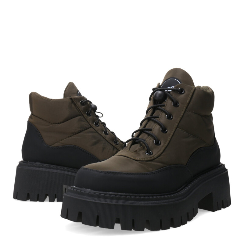 Botas de Mujer Miss Carol NANTU acordonada Verde