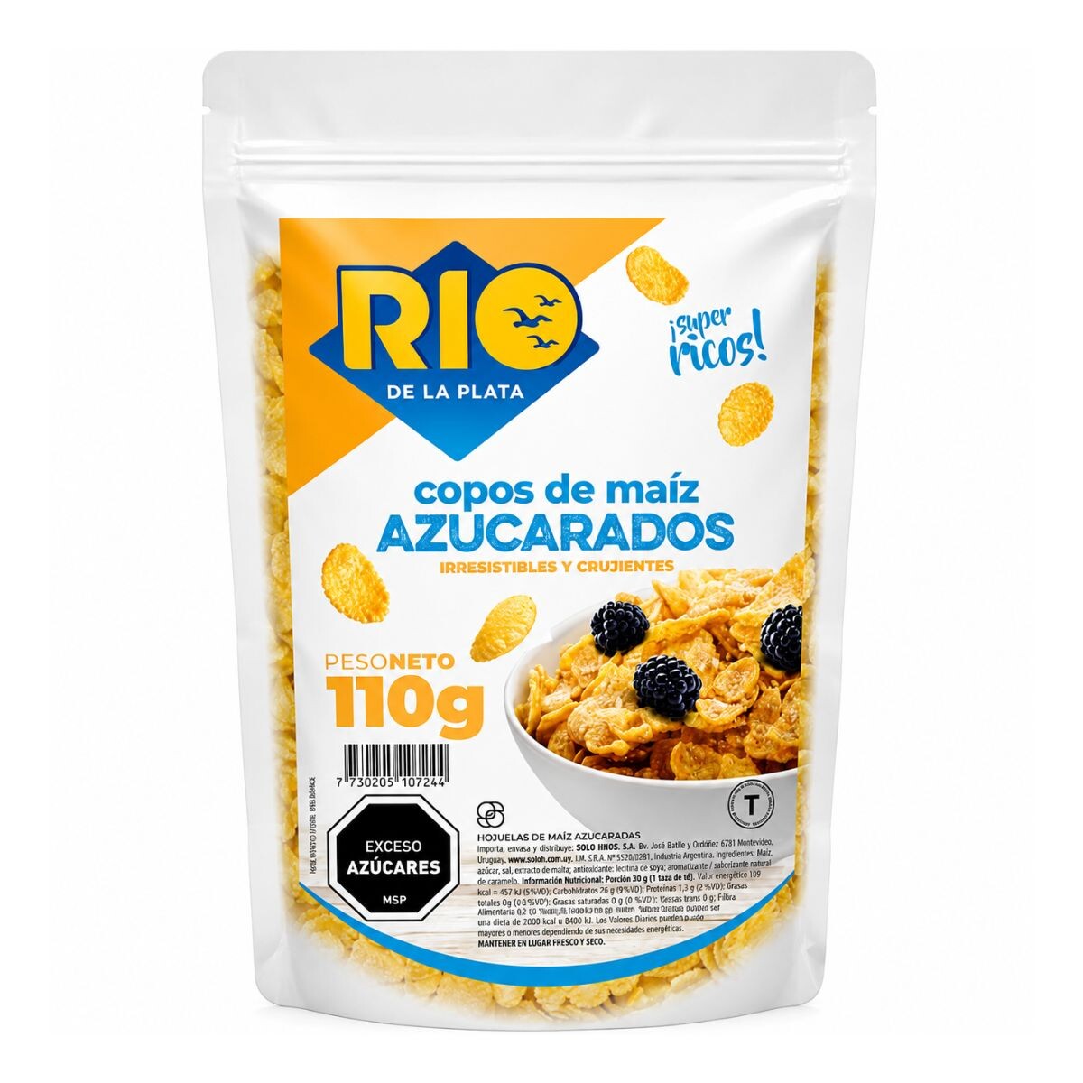 CEREAL RIO DE LA PLATA DP 110G COPO MAIZ AZUCARADO 