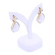 Caravanas oro 18 k con perla mabe lágrima y brillantes. Caravanas oro 18 k con perla mabe lágrima y brillantes.