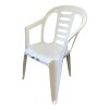 Silla Jardín/eventos Plástico Con Posabrazos Apilable Color Blanco Liso Silla Jardín/eventos Plástico Con Posabrazos Apilable Color Blanco Liso
