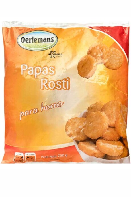 Papas Rosti 750gs. Papas Rosti 750gs.