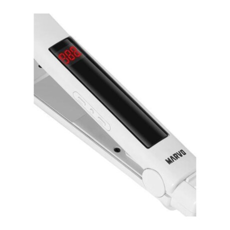 Planchita de pelo Marvo 45W con placas de óxido de titanio Blanco
