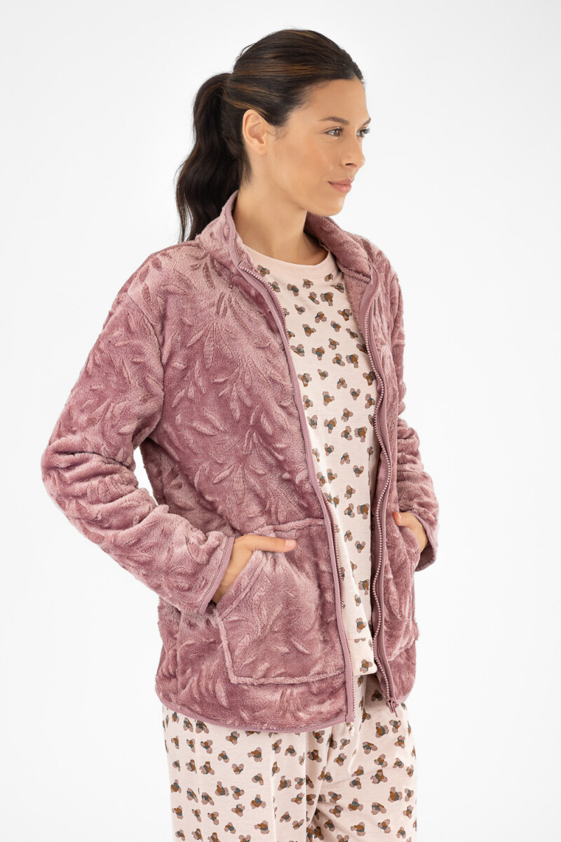 Campera textura Rosa antique