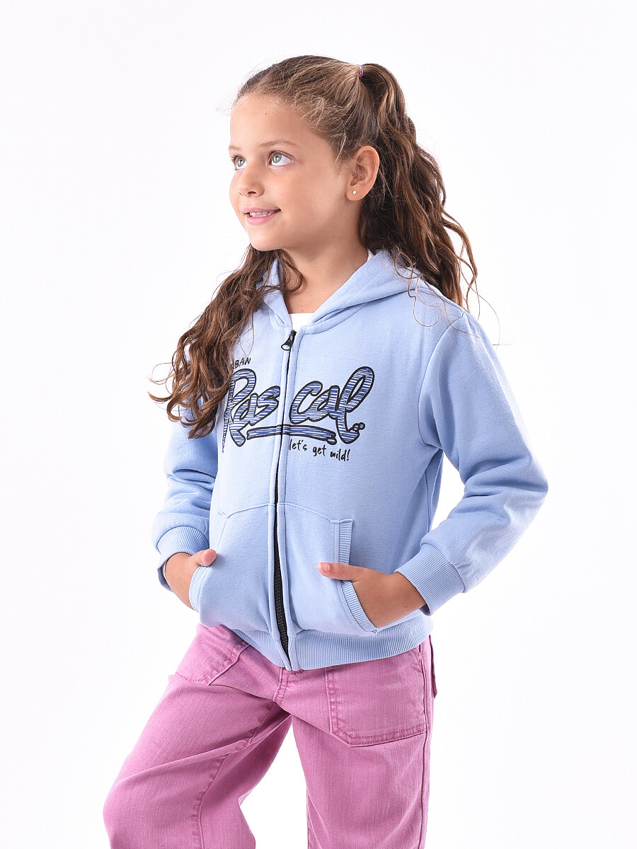 CAMPERA RAS - CELESTE 