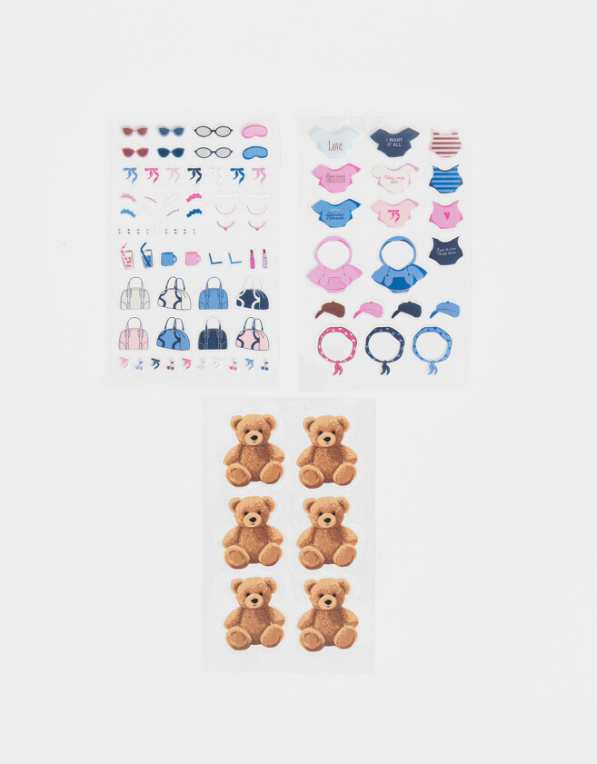Stickers y Album Stickers Set De Stickers Teddy - Combinacion Multicolor