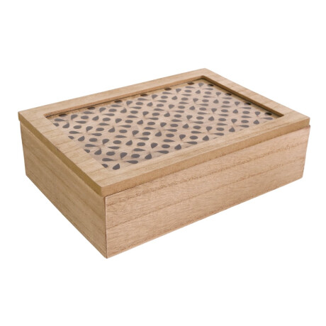 Caja de te de madera 6 divisiones Caja de te de madera 6 divisiones