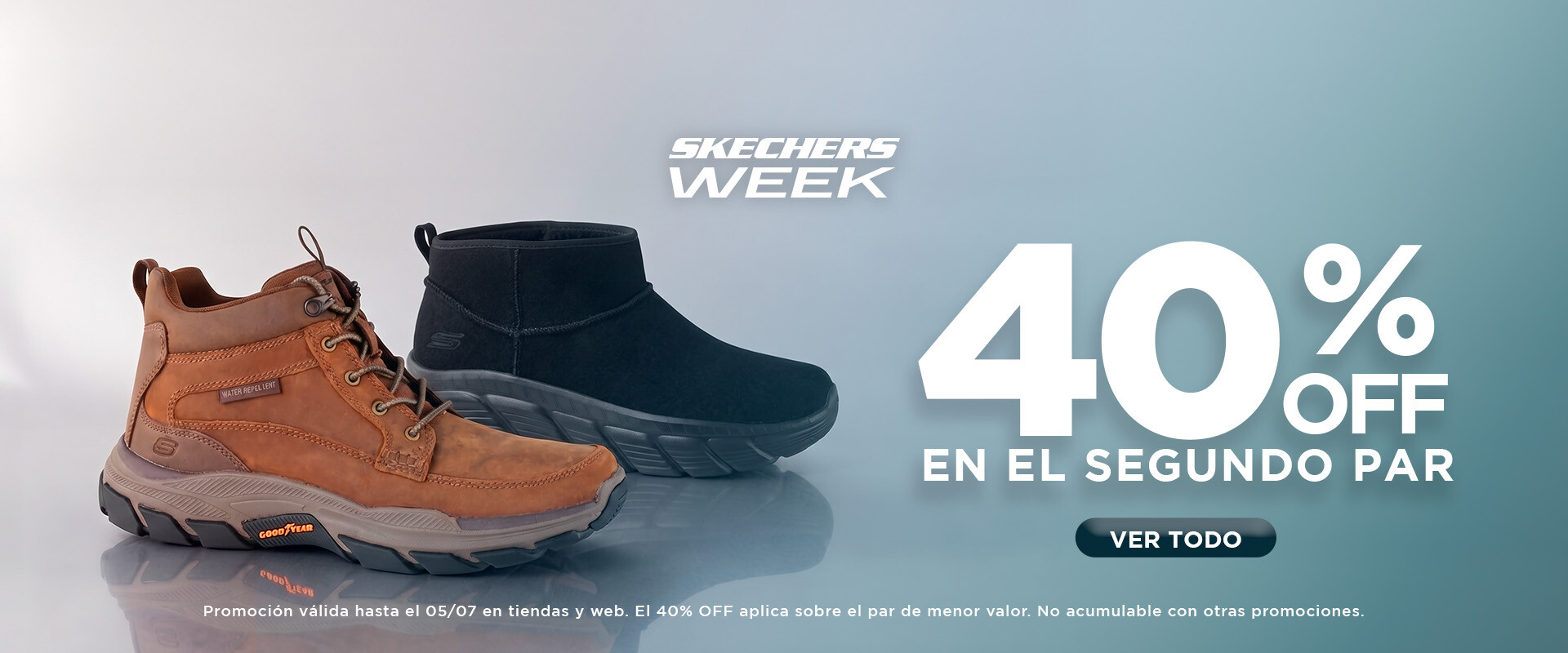 40%off en el segundo par