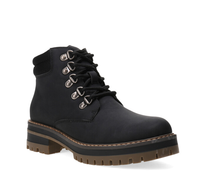 Bota borcego SHULY acordonada Black